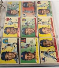 BINDER OF 1950'S BASEBALL CARDS