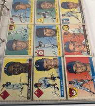 BINDER OF 1950'S BASEBALL CARDS