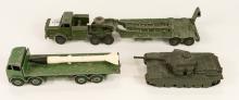 THREE DINKY TOYS MILITARY VEHICLES