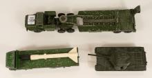 THREE DINKY TOYS MILITARY VEHICLES