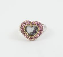 HEART-SHAPED COCKTAIL RING