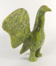GREEN SERPENTINE STONE CARVING