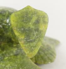 GREEN SERPENTINE STONE CARVING