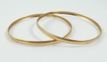 PAIR GOLD BRACELETS