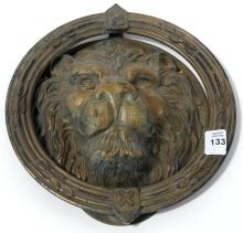 FRENCH BRONZE "LION" DOOR KNOCKER