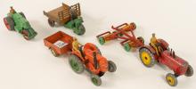 FOUR DINKY TOYS FARM VEHICLES