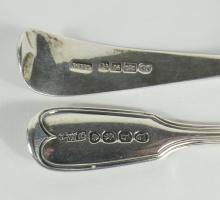 2 ANTIQUE ENGLISH SILVER SERVERS