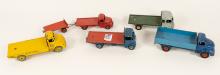 FIVE DINKY TOYS TRUCKS