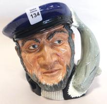 LARGE DOULTON "CAPT AHAB" CHARACTER JUG