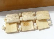 IVORY DOMINOES AND BRACELET