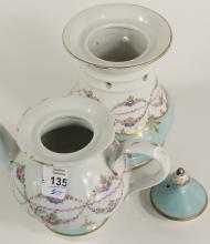 FRENCH PORCELAIN VEILLEUSE WARMING TEAPOT