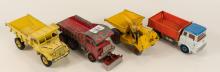 FOUR DINKY TOYS CONSTRUCTION VEHICLES