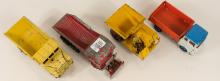 FOUR DINKY TOYS CONSTRUCTION VEHICLES