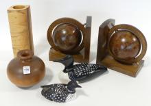 BOOKENDS, VASES AND DECOYS