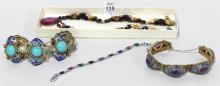 THREE BRACELETS AND NECKLACE