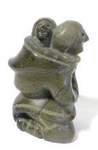 TWO INUIT SOAPSTONE CARVINGS