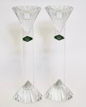 DECANTER AND CANDLESTICKS