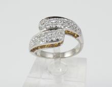 DESIGNER DIAMOND & SAPPHIRE RING