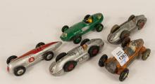 FIVE DINKY TOYS HOT RODS