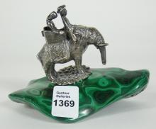 INDIAN SCHOOL SILVER CABINET SCULPTURE