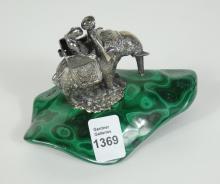 INDIAN SCHOOL SILVER CABINET SCULPTURE