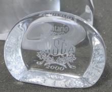 THREE PAPERWEIGHTS