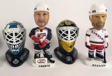 HOCKEY BOBBLEHEADS AND MINI GOALIE MASKS