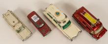 FOUR DINKY TOYS EMERGENCY VEHICLES