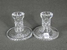 PAIR WATERFORD CANDLEHOLDERS