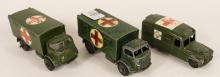 THREE DINKY TOYS MILITARY VEHICLES