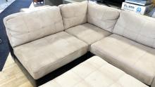 ASHLEY FURNITURE SECTIONAL WITH OTTOMANS
