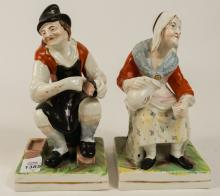 PAIR STAFFORDSHIRE FIGURES