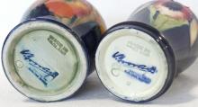 TWO MOORCROFT CABINET VASES