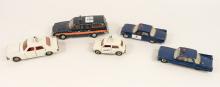 FIVE DINKY TOYS POLICE CARS