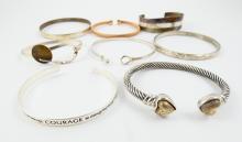 8 BANGLE BRACELETS