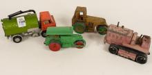 FOUR DINKY TOYS WORK VEHICLES