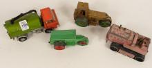 FOUR DINKY TOYS WORK VEHICLES