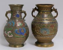 JAPANESE CLOISONNE VASES