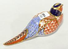 DERBY "PHEASANT" PAPERWEIGHT