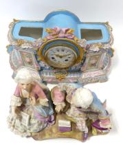 EXCEPTIONAL FRENCH PORCELAIN CLOCK