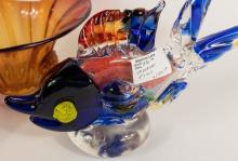 THREE PIECES OF ART GLASS