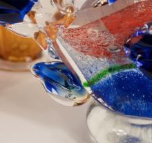 THREE PIECES OF ART GLASS