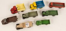 EIGHT DINKY TOYS TRUCKS