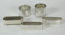5 NAPKIN RINGS