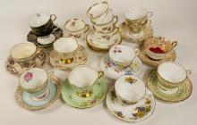 16 TEA CUPS & SAUCERS