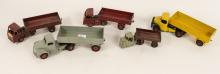 FIVE DINKY TOYS TRUCKS