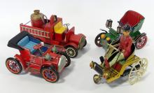 FOUR VINTAGE TIN TOYS