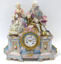 EXCEPTIONAL FRENCH PORCELAIN CLOCK