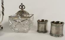 CONDIMENT POTS AND NAPKIN RINGS