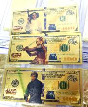 GRADED STAR WARS CARDS AND PLAY MONEY